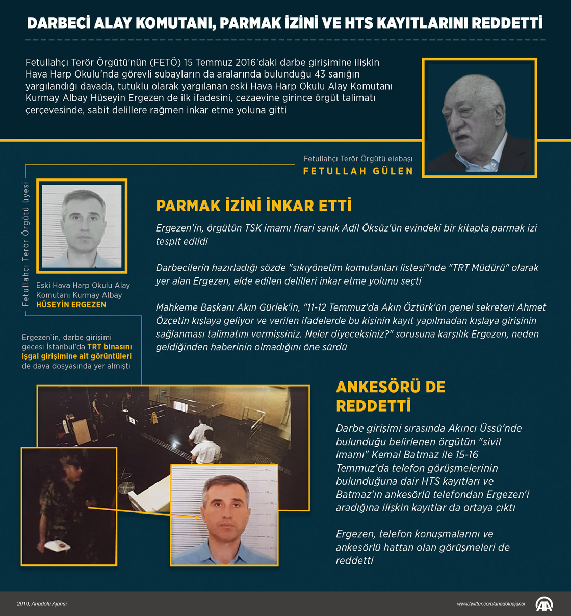 Darbeci alay komutanı, parmak izini ve HTS kayıtlarını reddetti