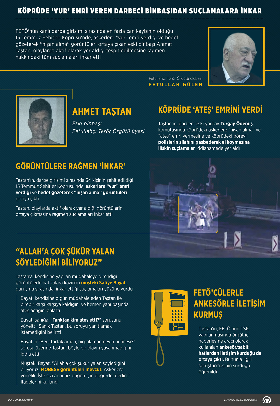 Köprüde ‘vur’ emri veren darbeci binbaşıdan suçlamalara inkar