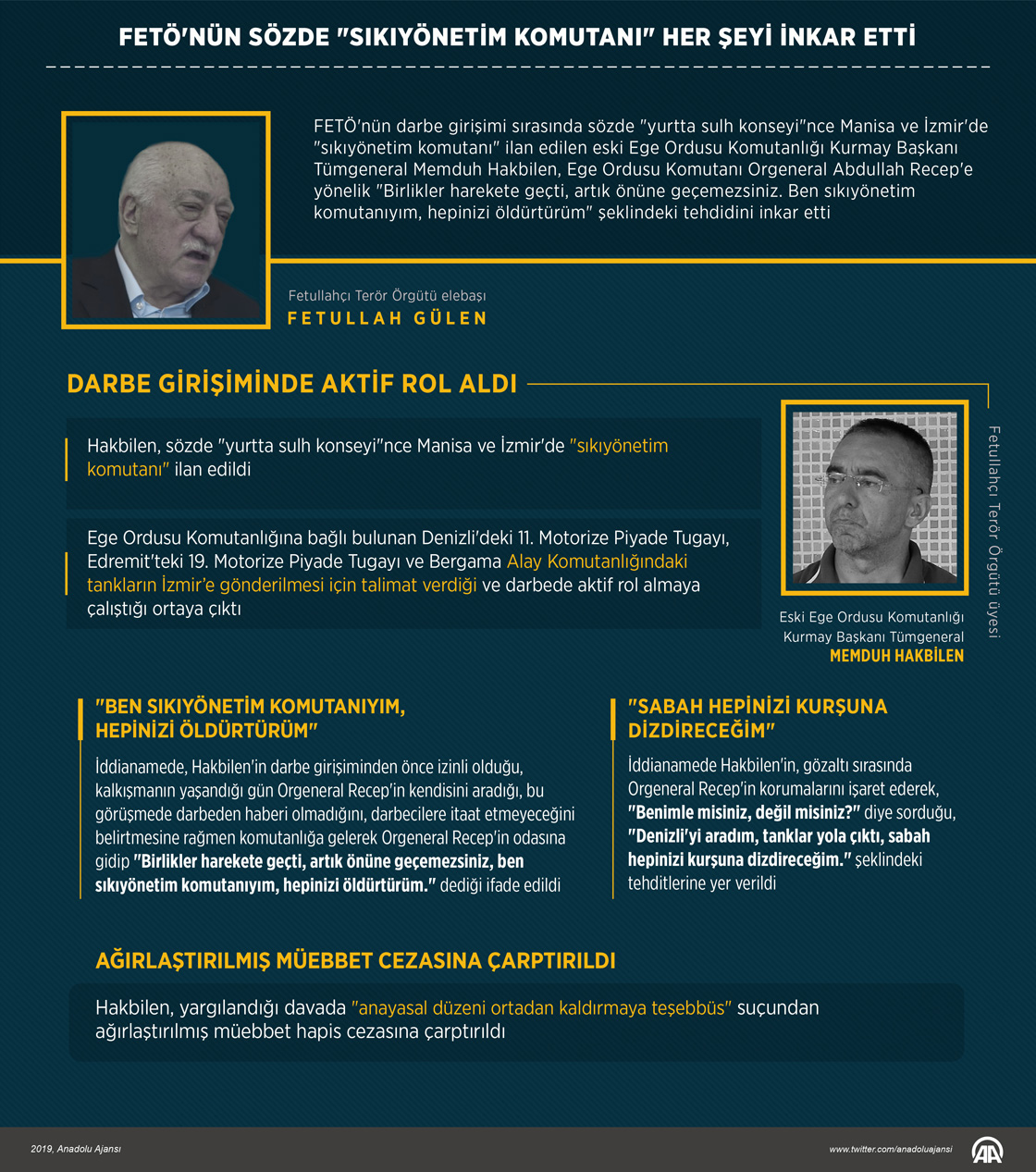 FETÖ'nün sözde "sıkıyönetim komutanı" her şeyi inkar etti
