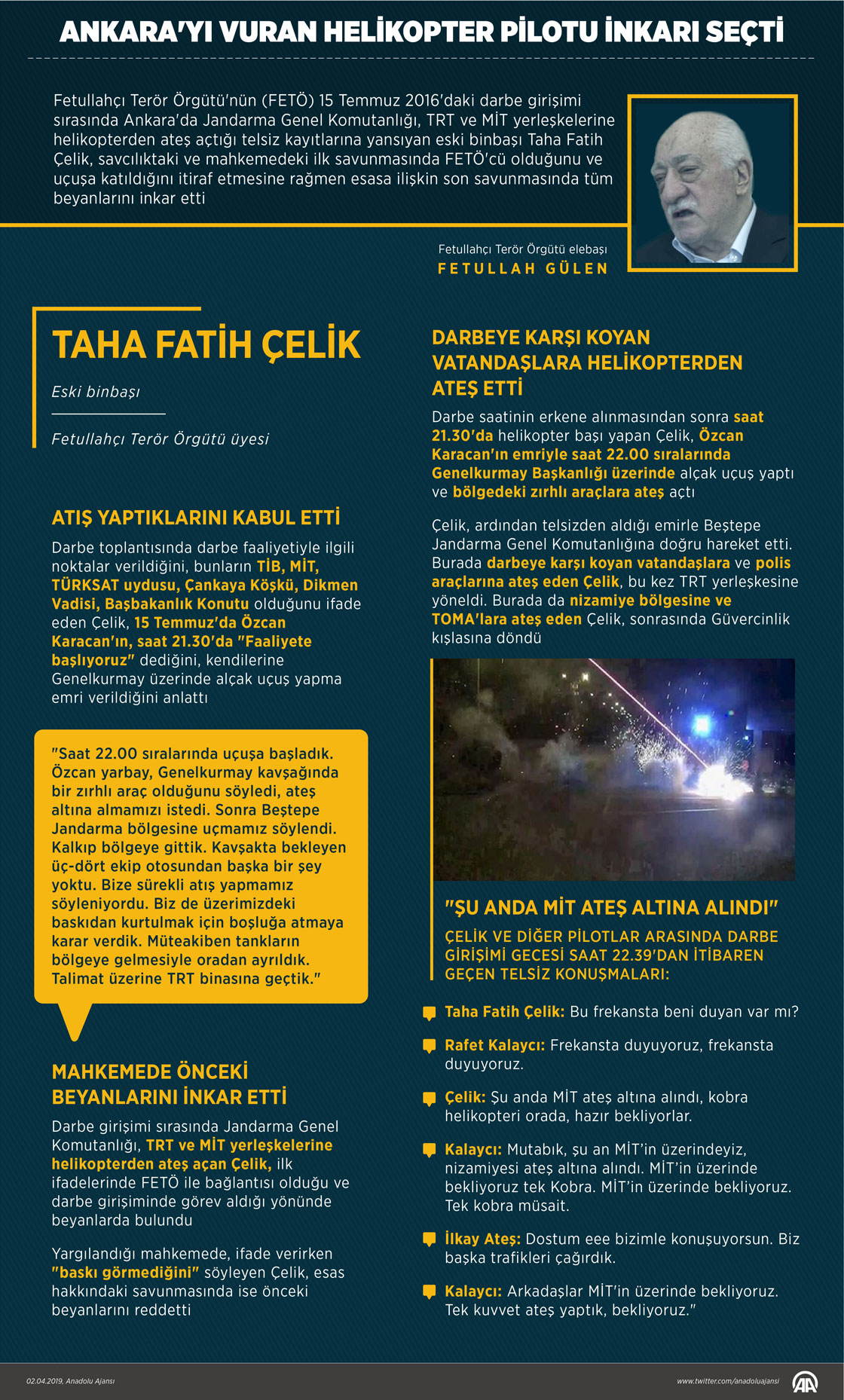  Ankara'yı vuran helikopter pilotu inkarı seçti