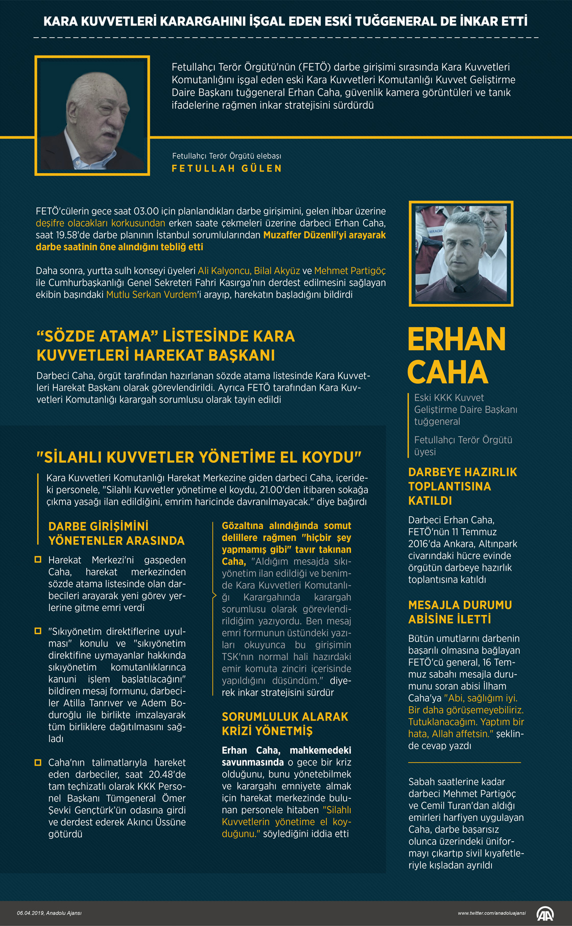 Kara Kuvvetleri Karargahını işgal eden eski tuğgeneral de inkar etti