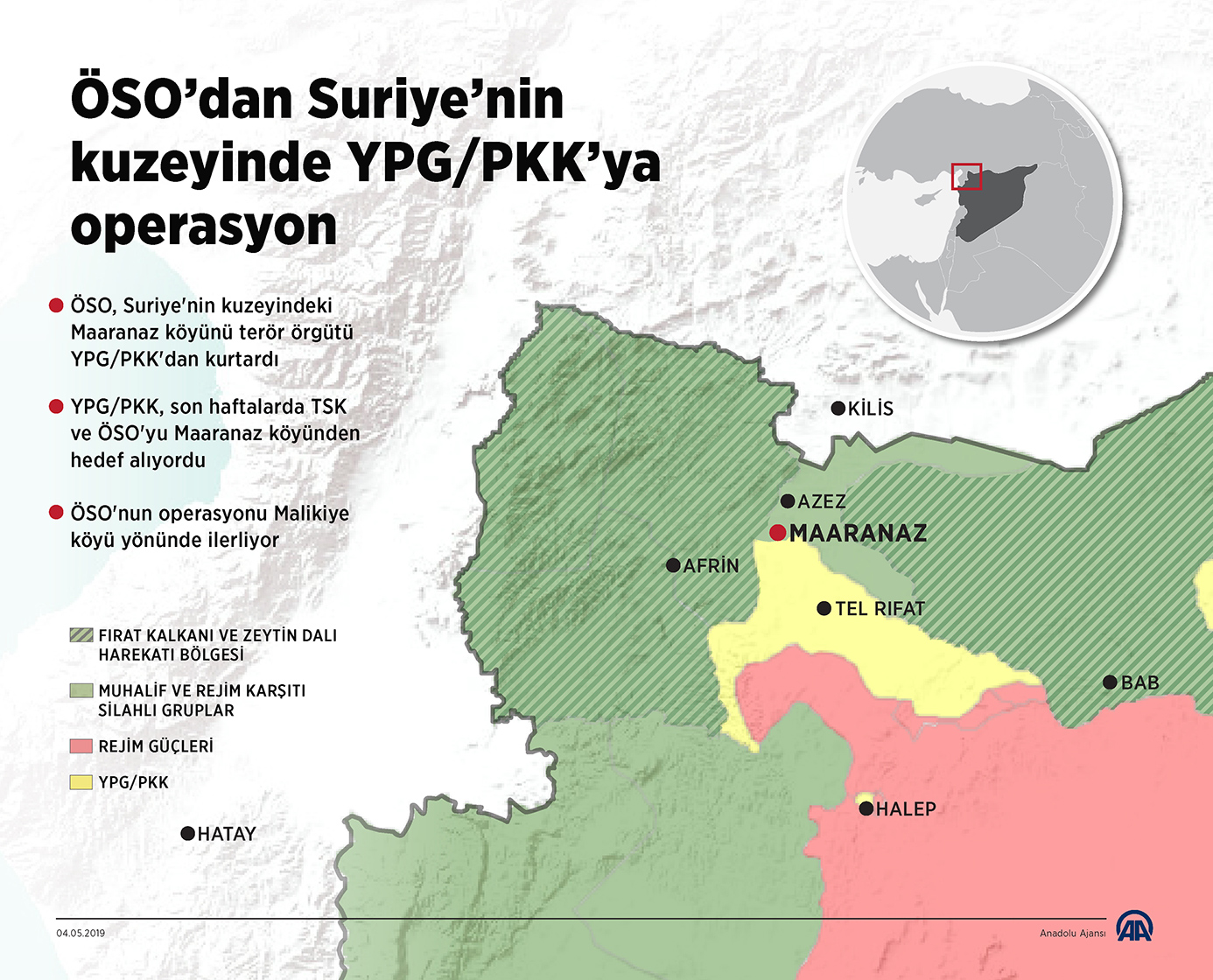 ÖSO’dan Suriye’nin kuzeyinde YPG/PKK’ya operasyon