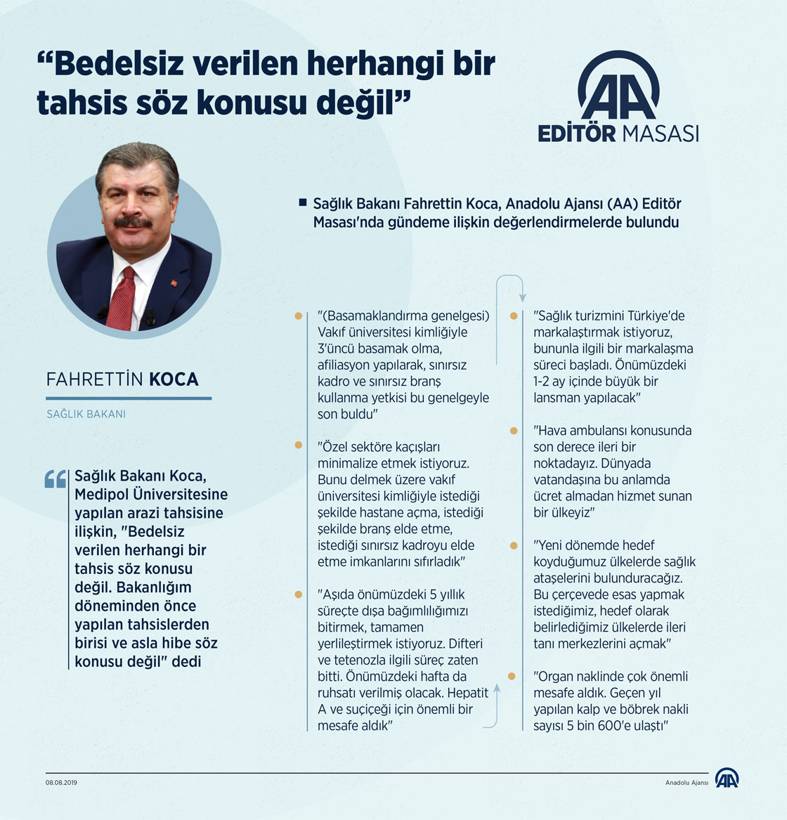 'Bedelsiz verilen herhangi bir tahsis söz konusu değil'