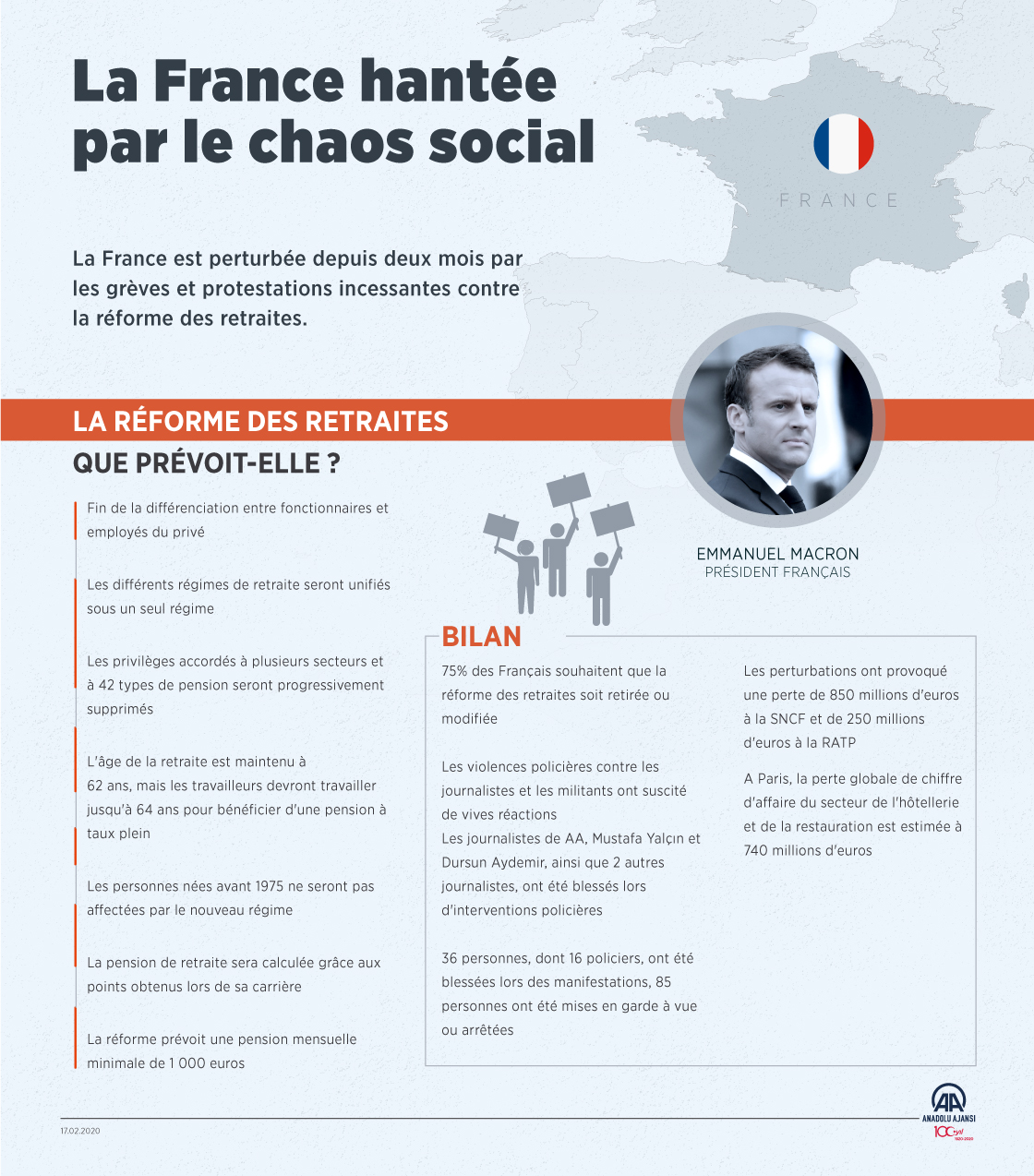 [Infographie] La France hantée par le chaos social