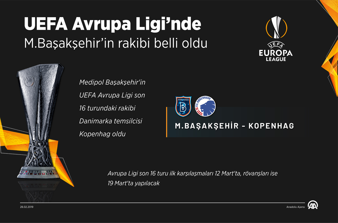 UEFA Avrupa Ligi’nde M.Başakşehir’in rakibi belli oldu