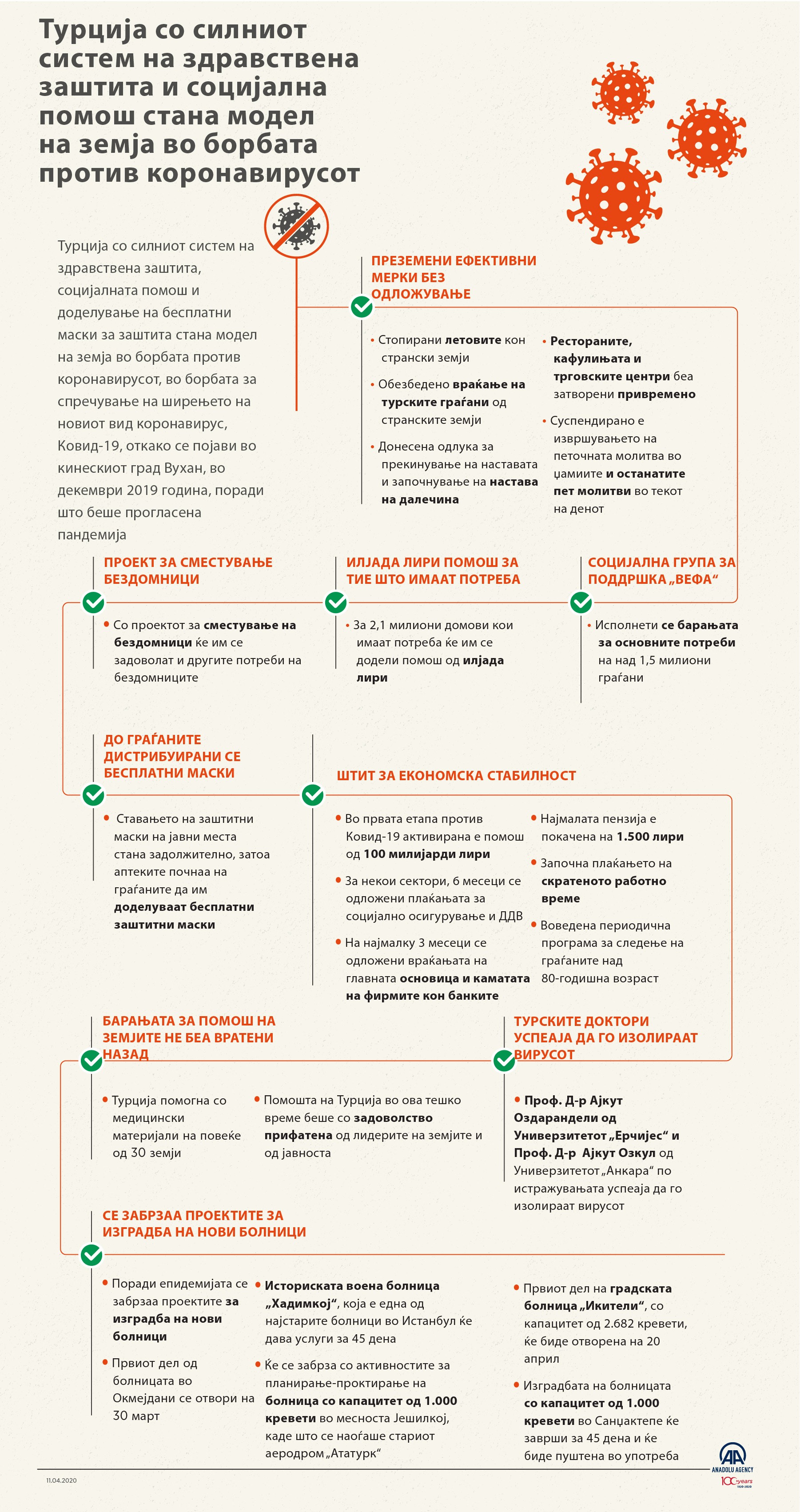 Турција со силниот систем на здравствена заштита и социјалната помош стана модел на земја во борбата против Ковид-19