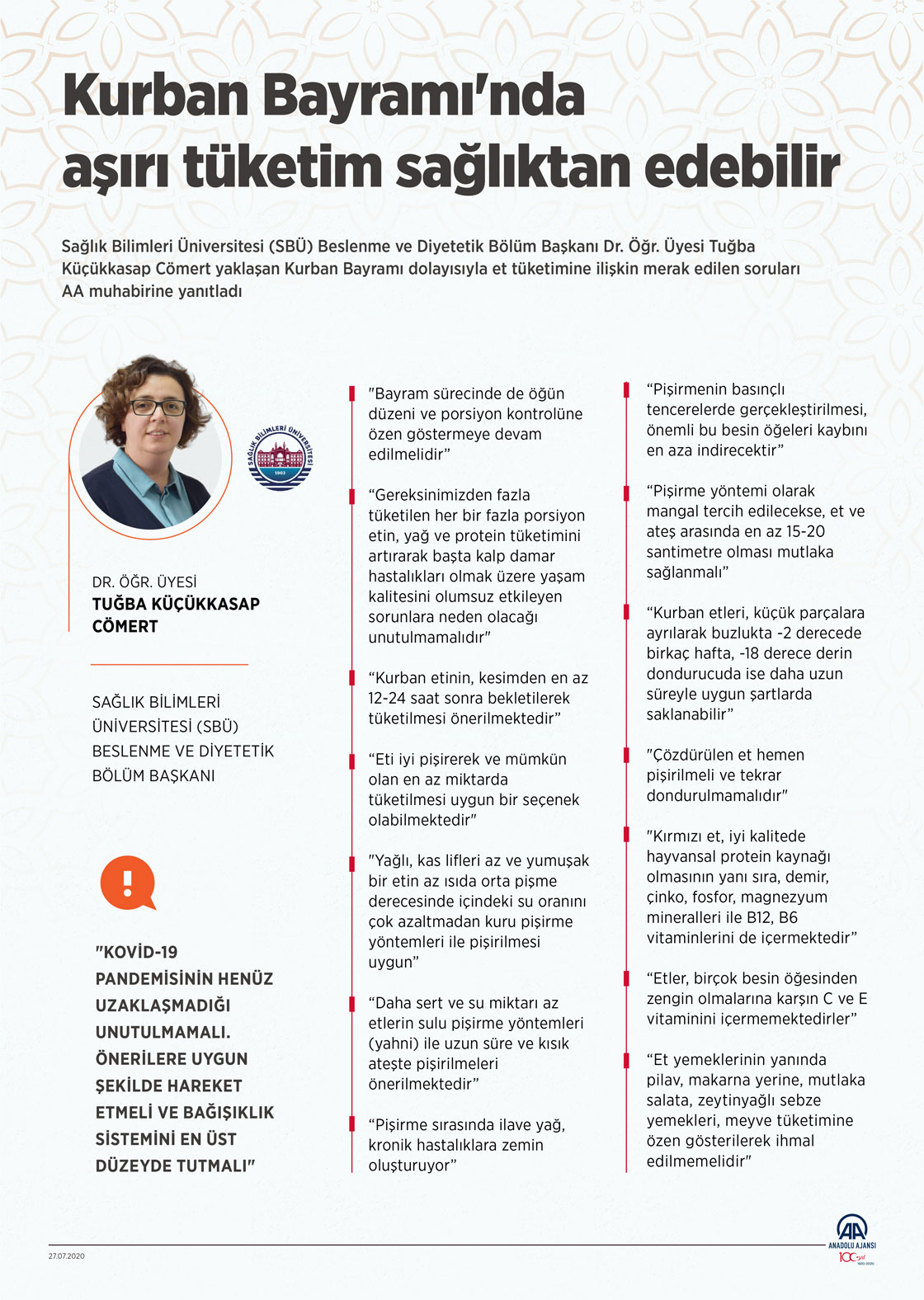 Kurban Bayramı'nda aşırı tüketim sağlıktan edebilir