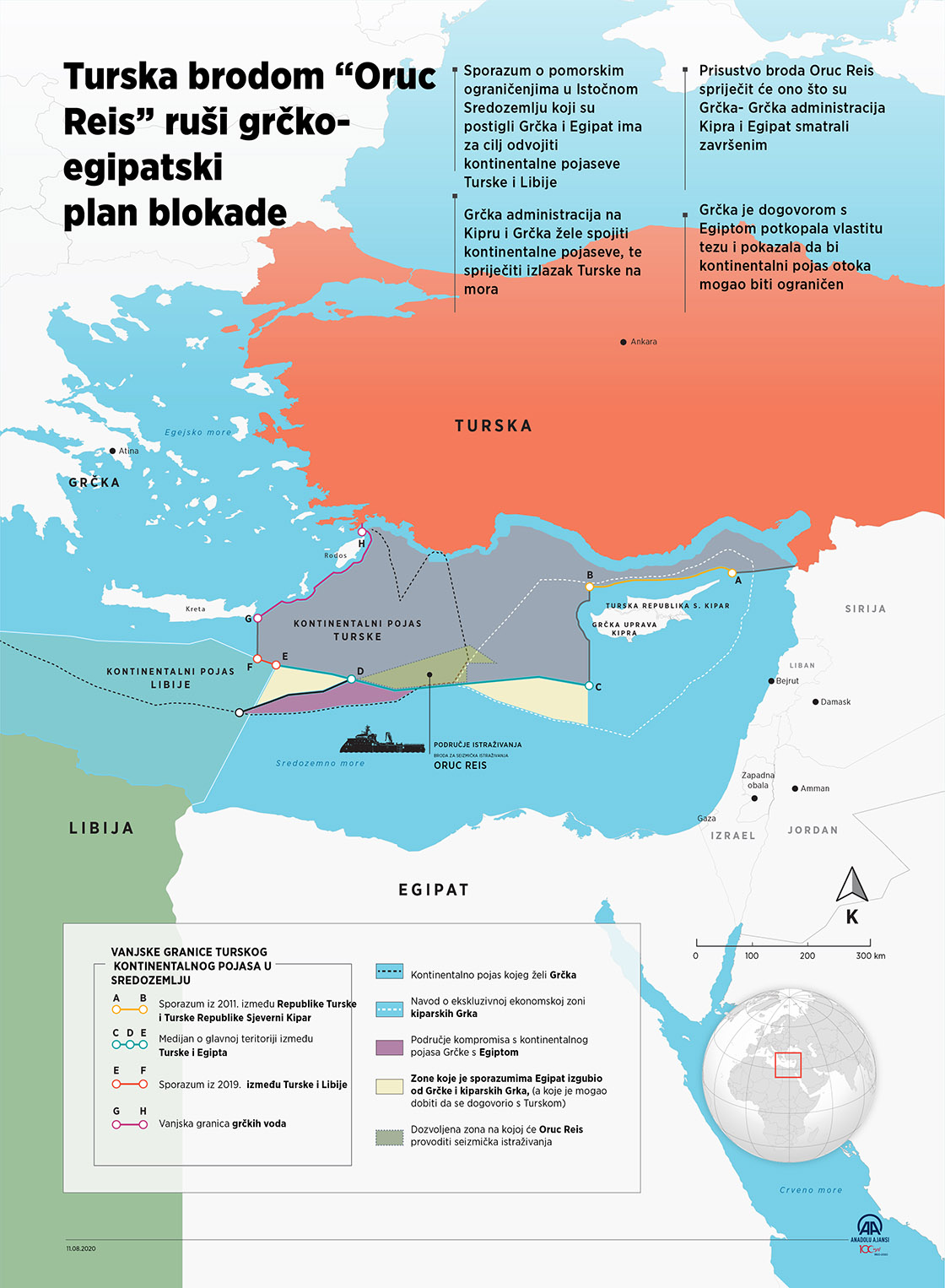 Turska brodom ”Oruc Reis” ruši grčko-egipatski plan blokade