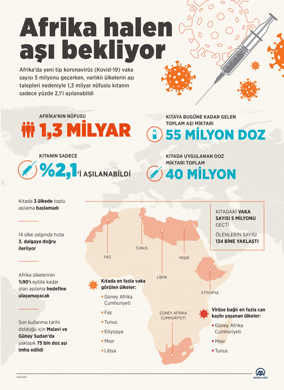 Afrika halen aşı bekliyor