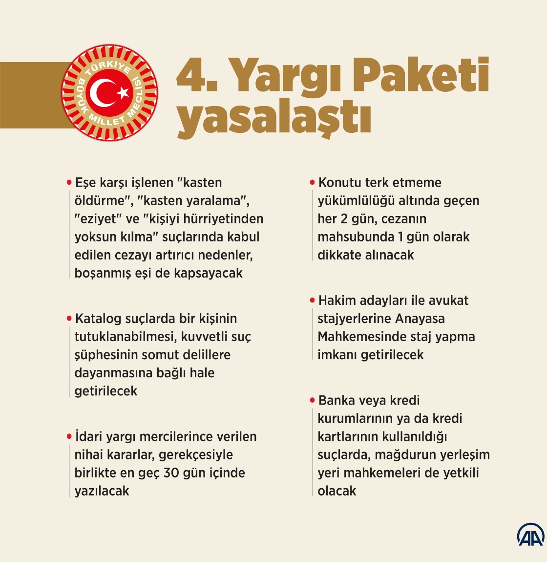 4. Yargı Paketi yasalaştı