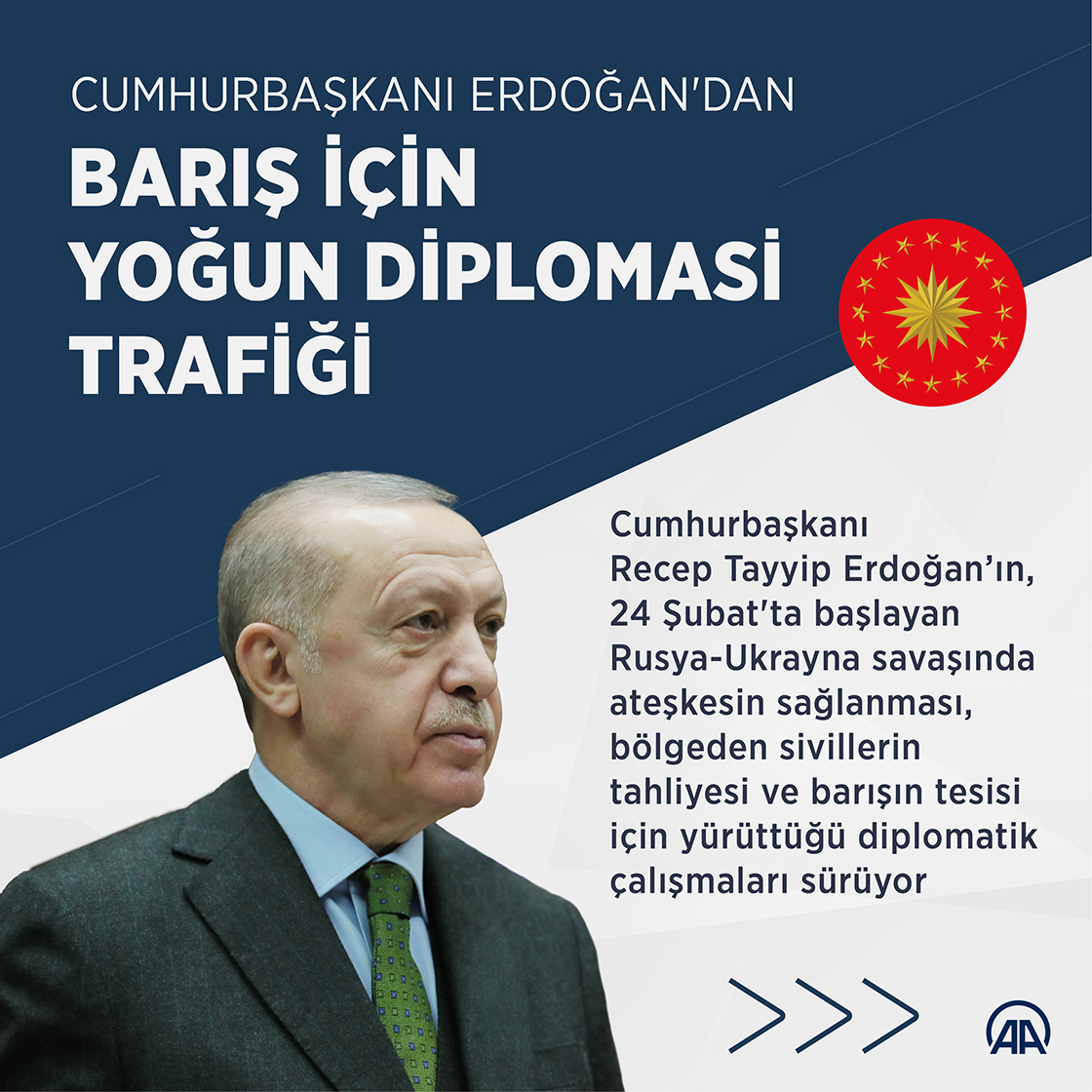 Cumhurbaşkanı Erdoğan'dan barış için yoğun diplomasi trafiği