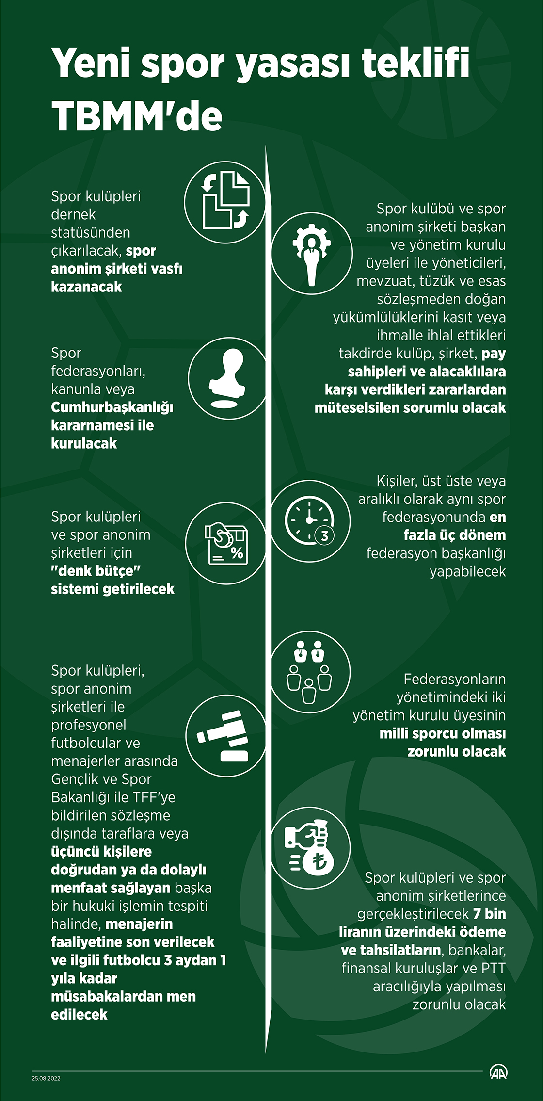 Yeni spor yasası teklifi TBMM'de