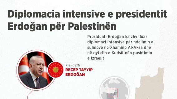 Diplomacia intensive e presidentit Erdoğan për Palestinën