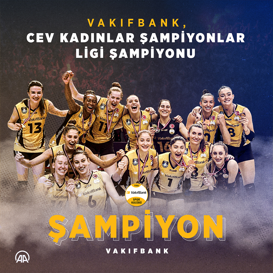 VakıfBank, CEV Kadınlar Şampiyonlar Ligi şampiyonu