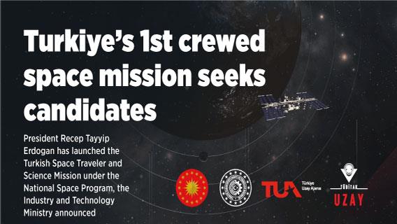 Turkiye seeking top candidates for 1st crewed mission in space