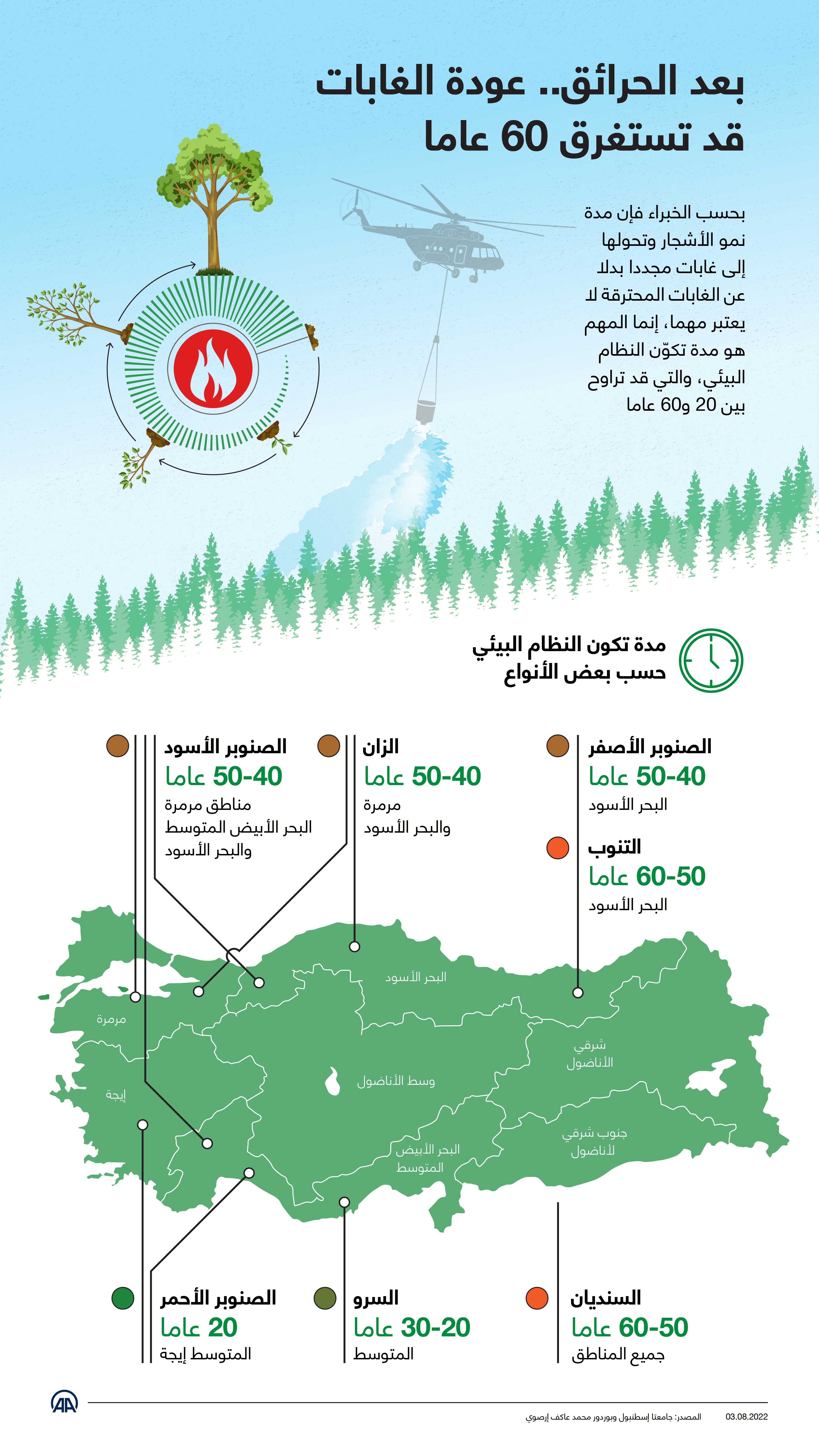 بعد الحرائق.. عودة الغابات قد تستغرق 60 عاما