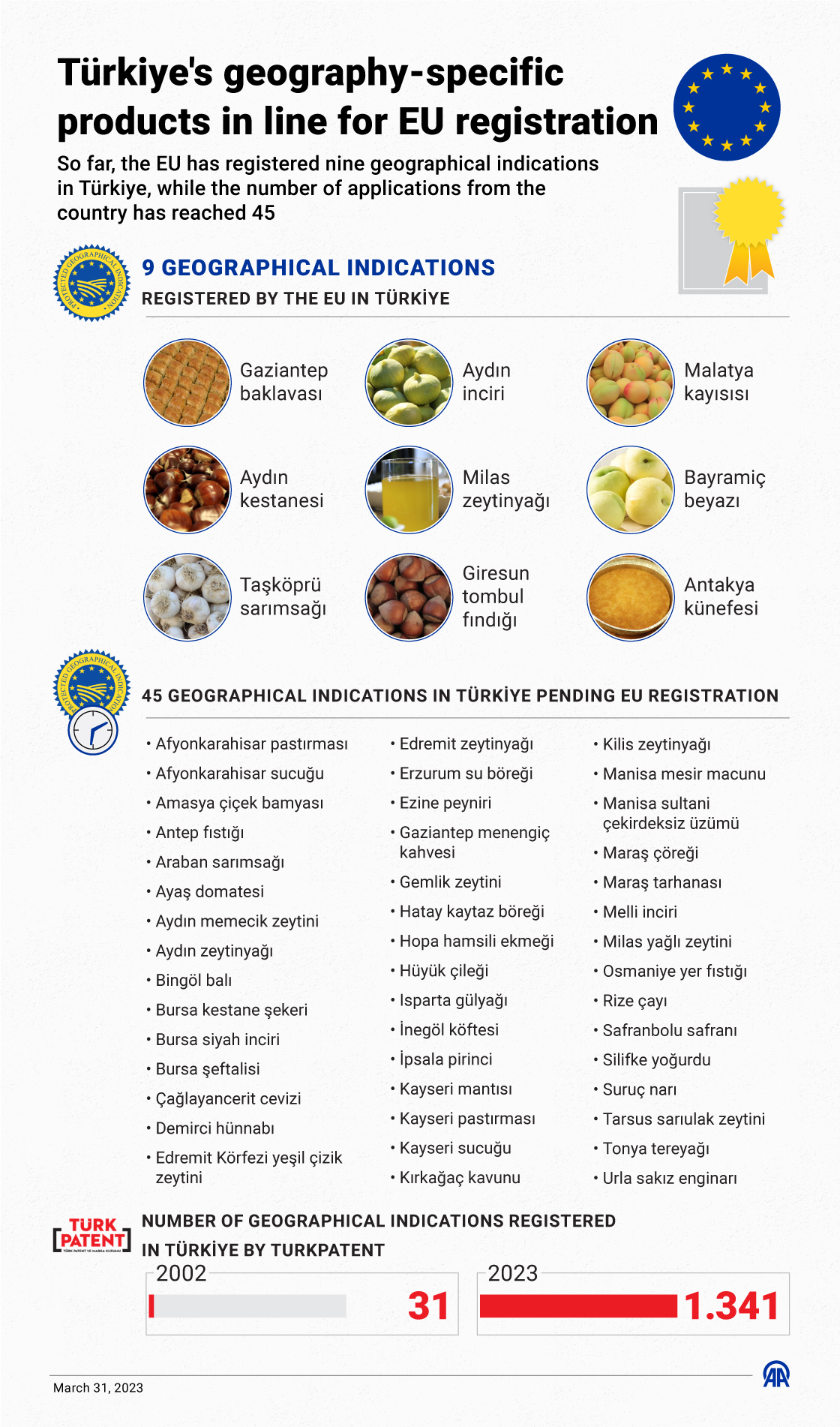Türkiye's geography-specific products ​​in line for EU registration