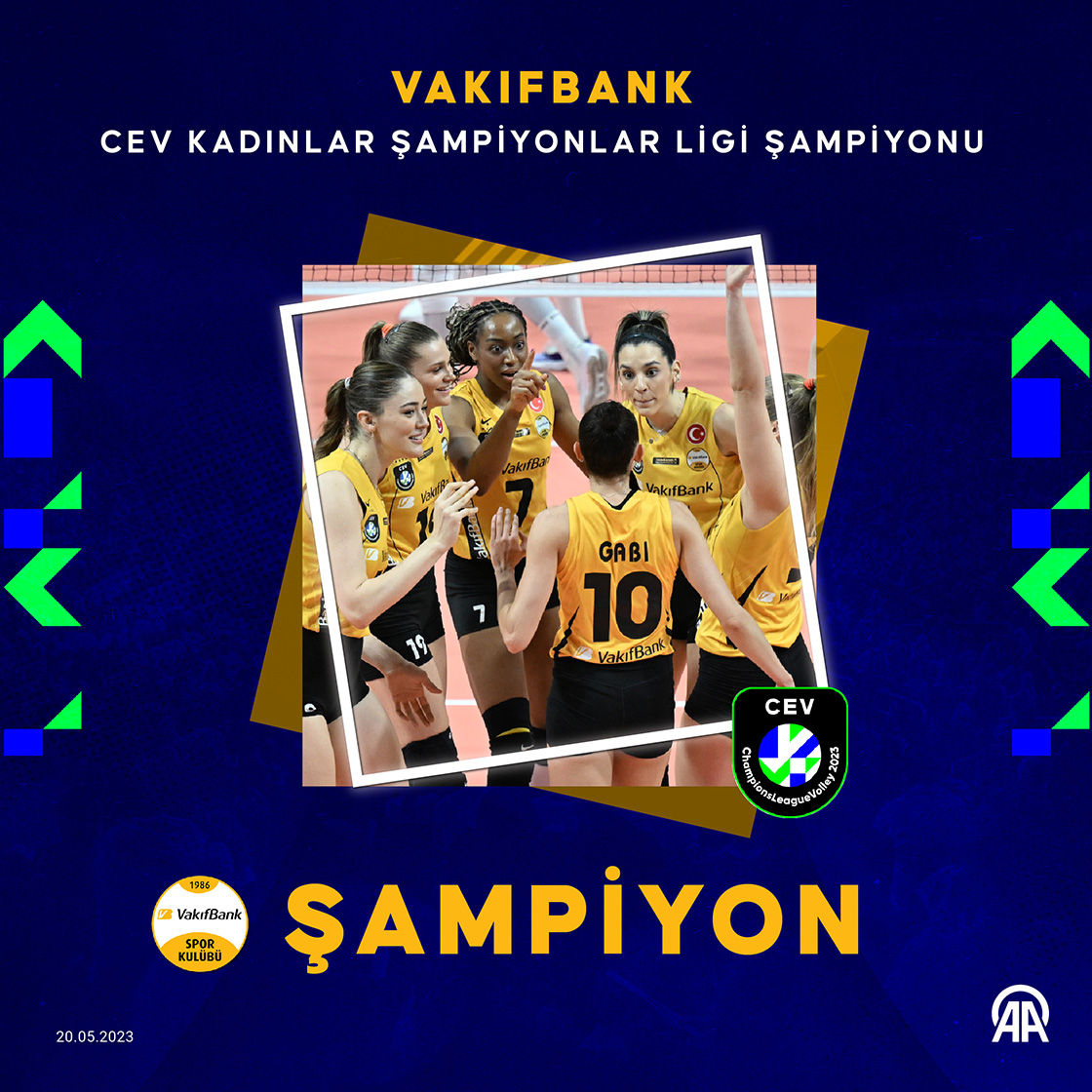VakıfBank CEV Kadınlar Şampiyonlar Ligi Şampiyonu
