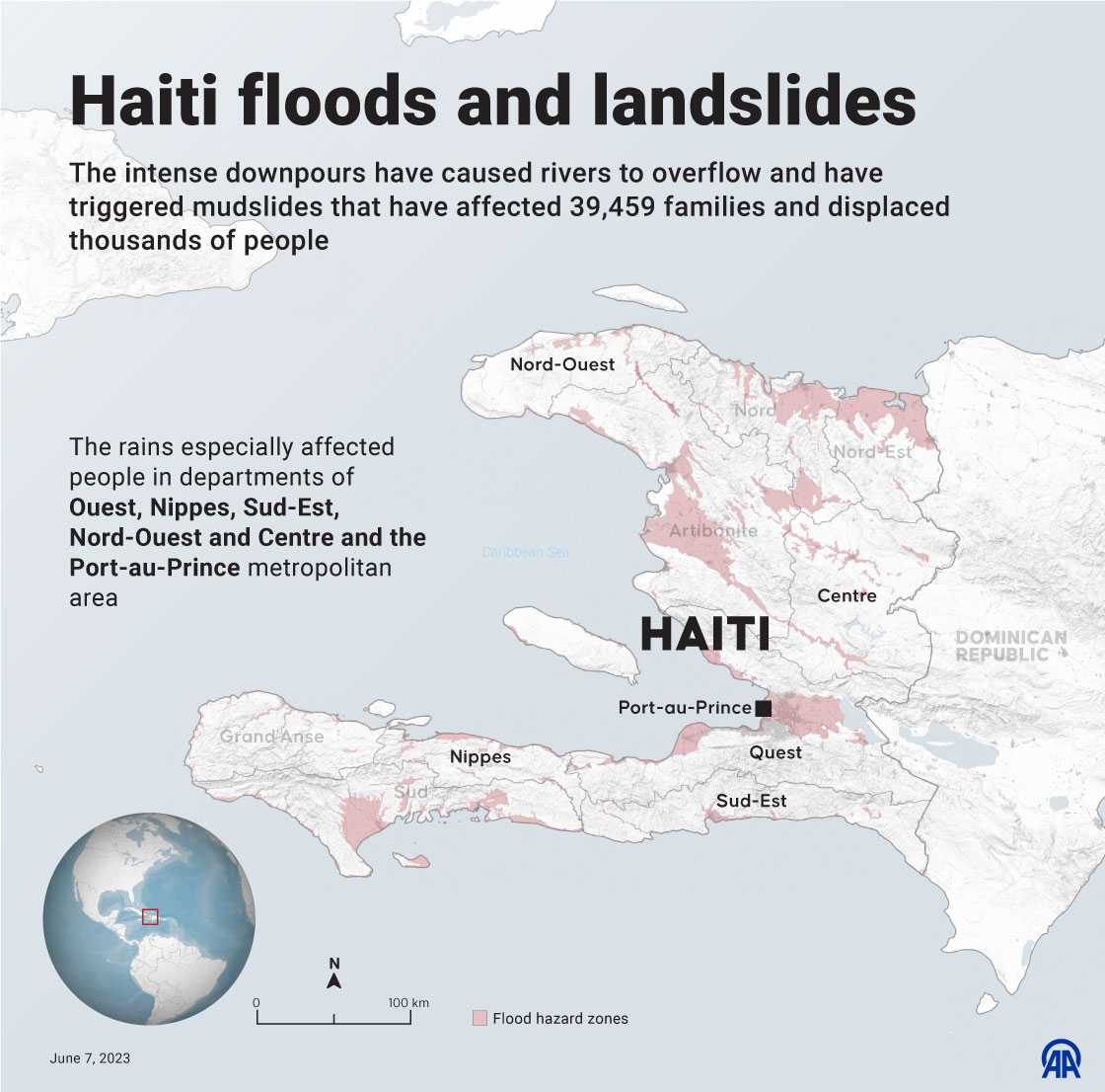 Haiti floods and landslides