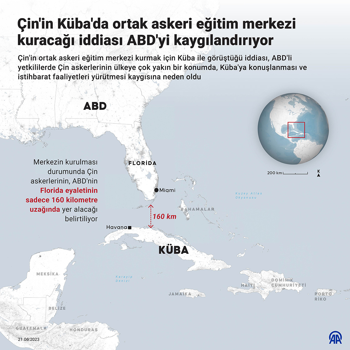  Çin'in Küba'da ortak askeri eğitim merkezi kuracağı iddiası ABD'yi kaygılandırıyor