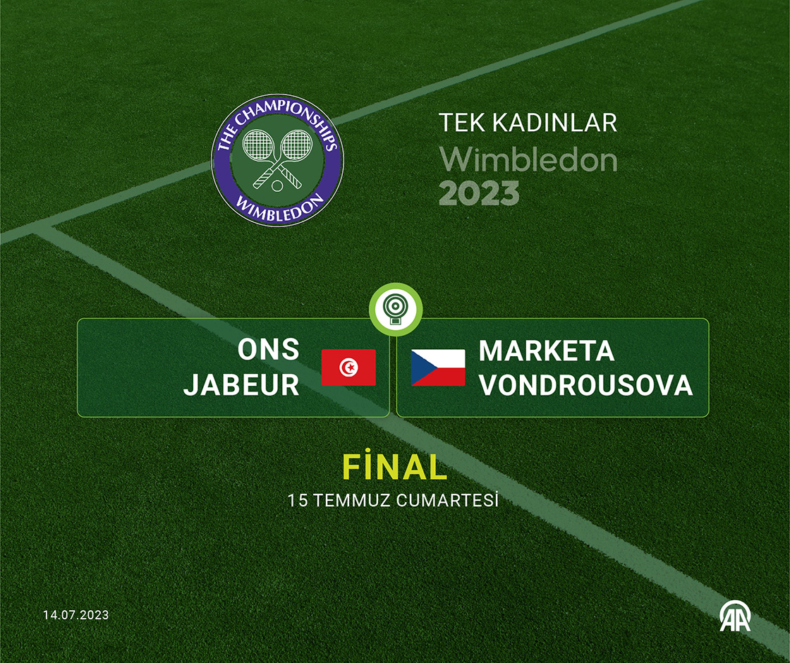 Wimbledon'da kadınlar finalinin adı belli oldu