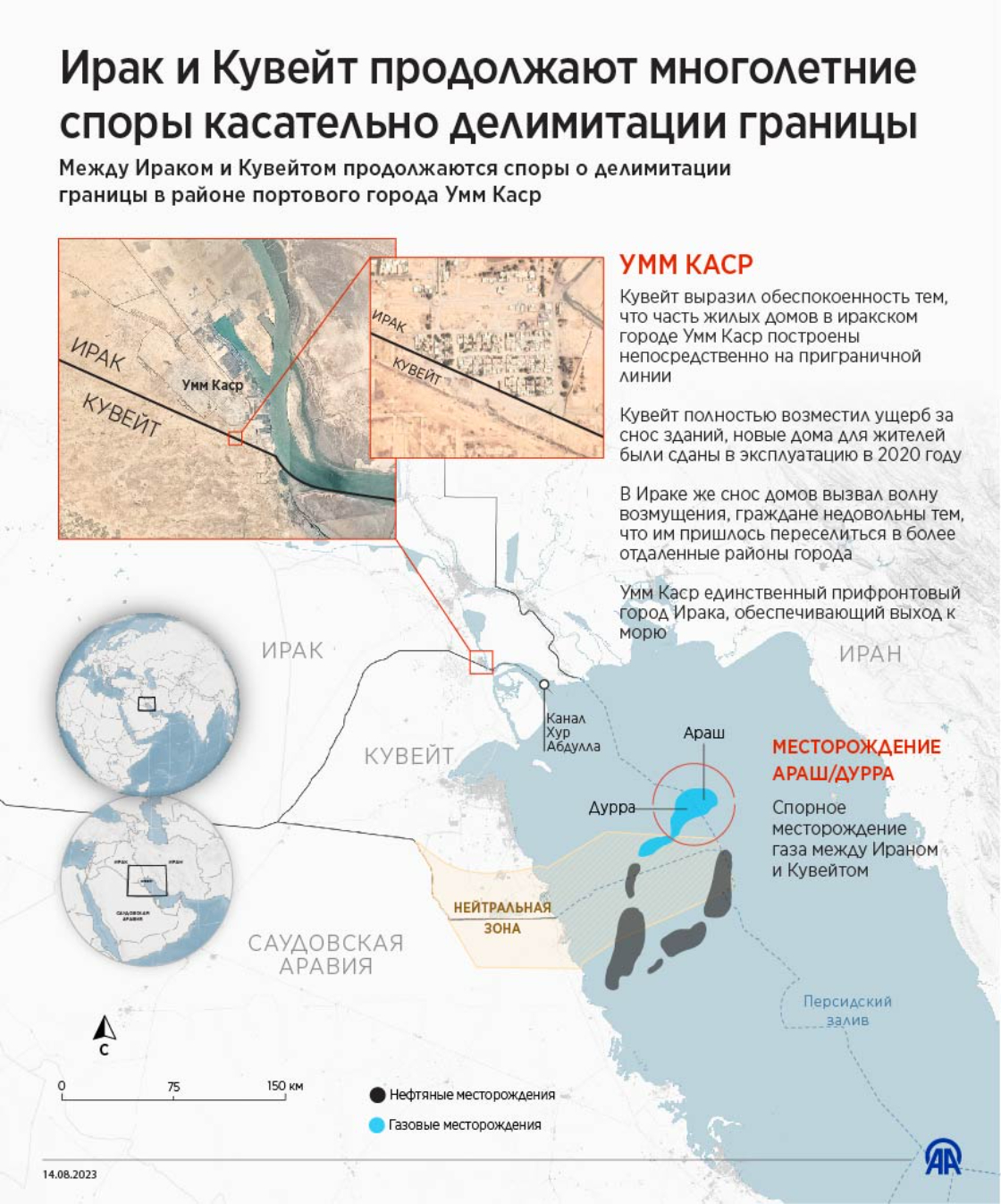 Ирак и Кувейт продолжают многолетние споры касательно делимитации границы