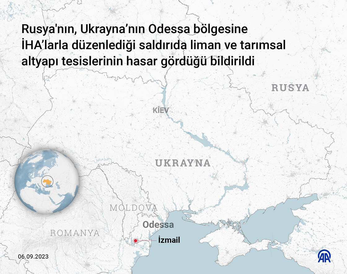 Ukrayna: Rusya'nın Odessa'ya saldırısında liman ve tarımsal tesisler hasar gördü