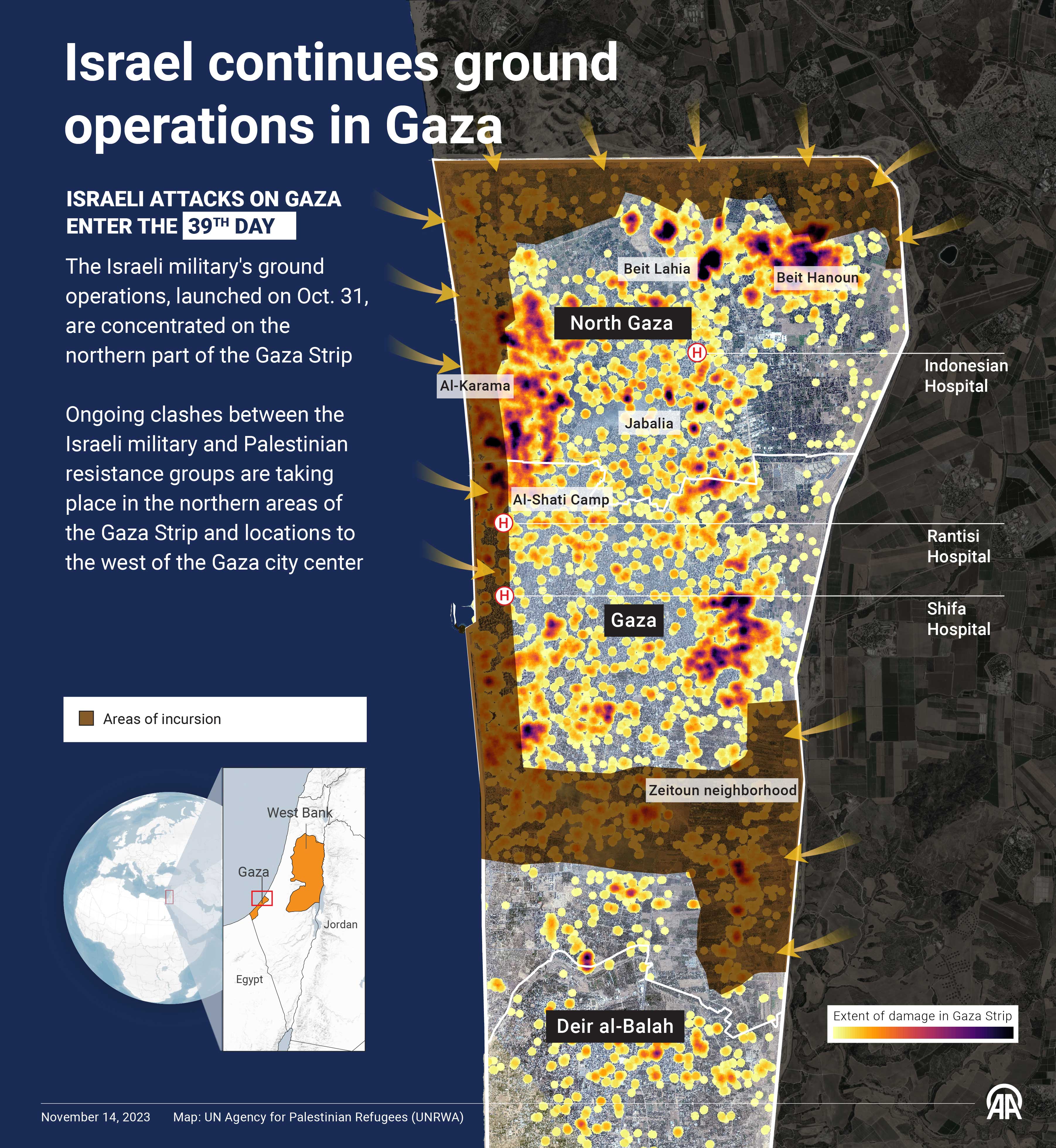 Israel continues ground operations in Gaza