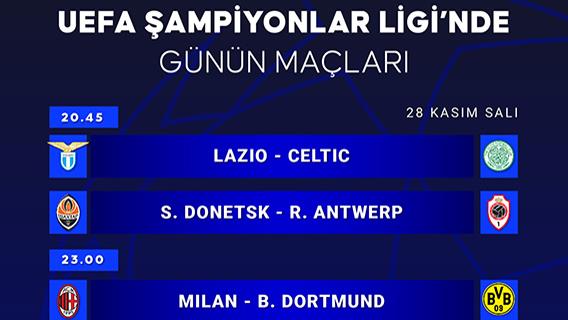UEFA Şampiyonlar Ligi'nde 5. hafta heyecanı başlıyor