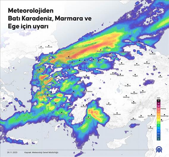 Meteorolojiden Batı Karadeniz, Marmara ve Ege için uyarı