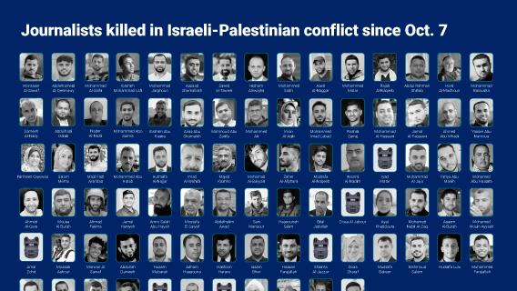 Journalists killed in Israeli-Palestinian conflict since Oct. 7