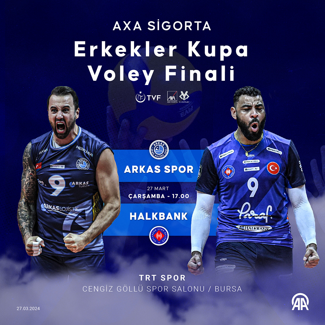 AXA Sigorta Erkekler Kupa Voley Finali
