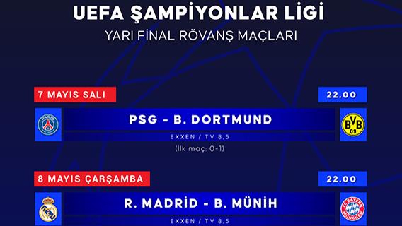 UEFA Şampiyonlar Ligi yarı final rövanş maçları