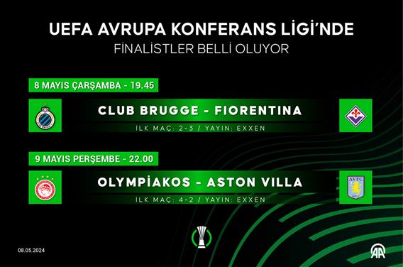 UEFA Avrupa Konferans Ligi'nde finalistler belli oluyor