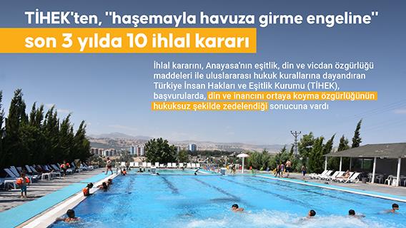 TİHEK'ten, "haşemayla havuza girme engeline" son 3 yılda 10 ihlal kararı