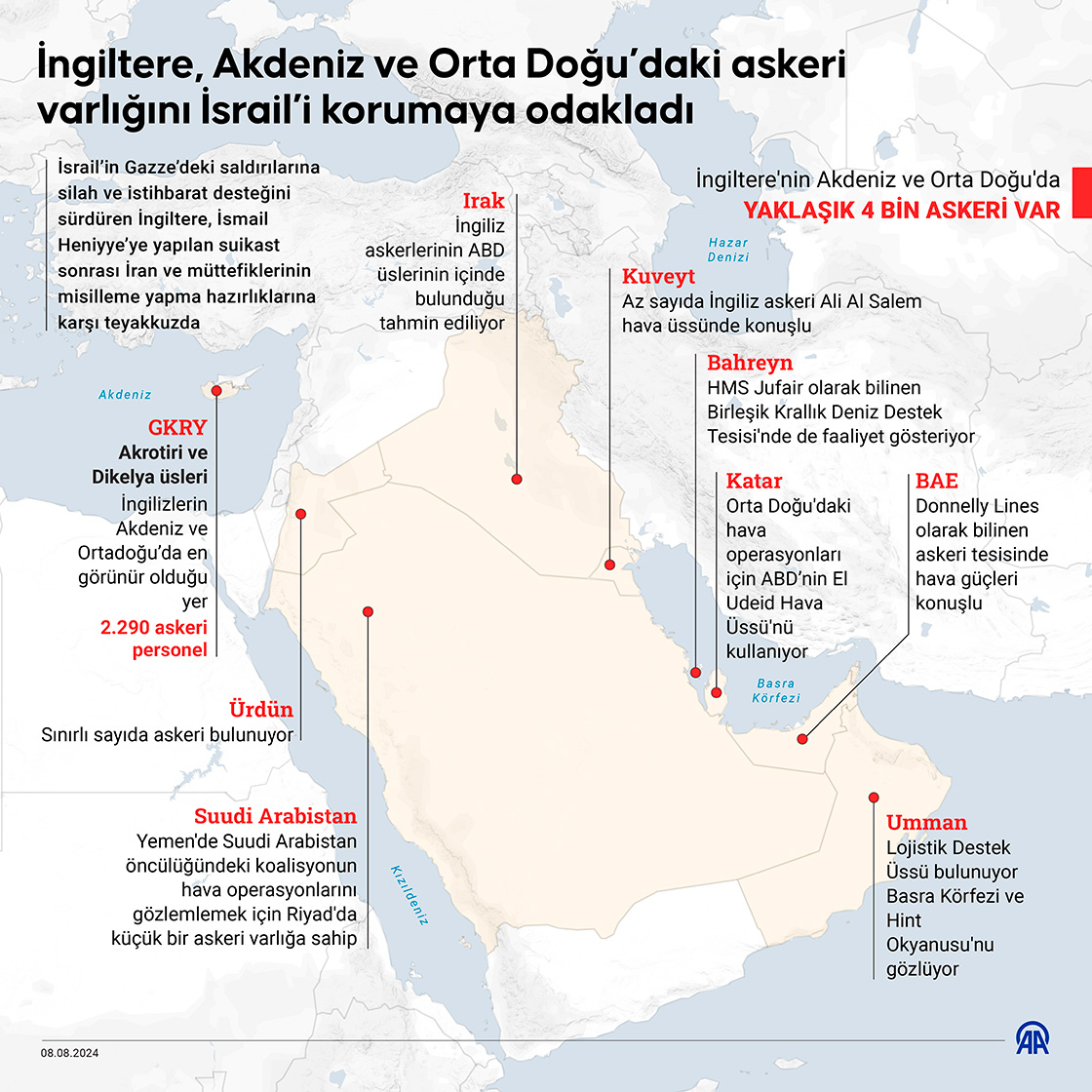 İngiltere, Akdeniz ve Orta Doğu’daki askeri varlığını İsrail’i korumaya odakladı