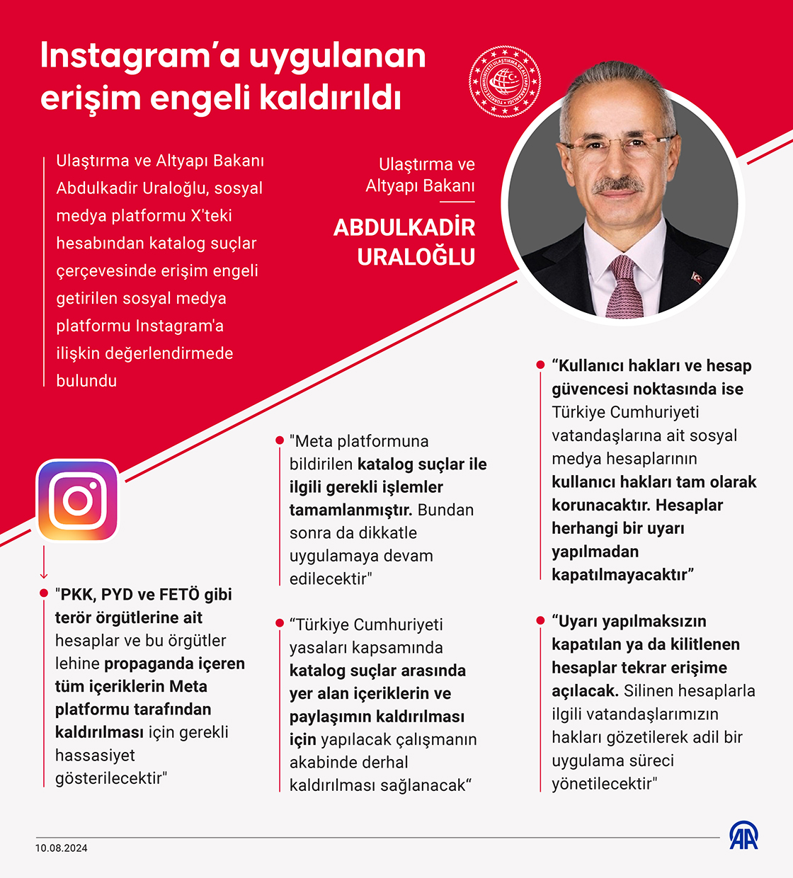 Instagram’a uygulanan erişim engeli kaldırıldı