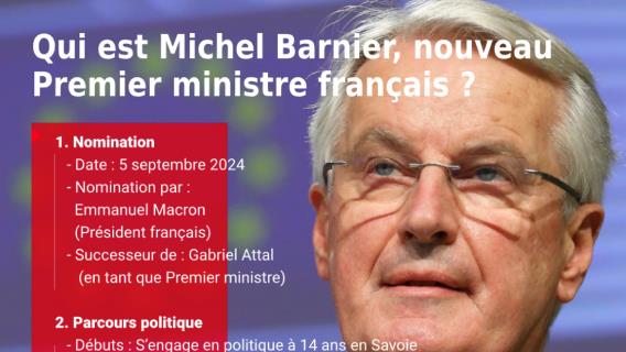 Michel Barnier, 73 ans, a été nommé Premier #ministre ce jeudi 5 septembre par le Président français Emmanuel Macron.