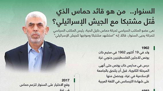 السنوار.. من هو قائد حماس الذي قُتل مشتبكا مع الجيش الإسرائيلي؟