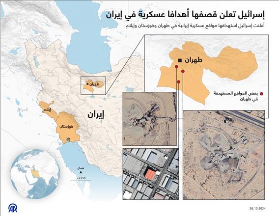 إسرائيل تعلن قصفها أهدافا عسكرية في إيران