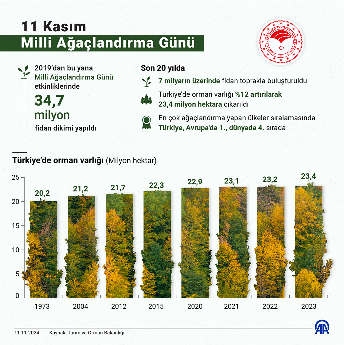 11 Kasım Milli Ağaçlandırma Günü