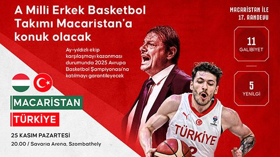 A Milli Erkek Basketbol Takımı Macaristan'a konuk olacak