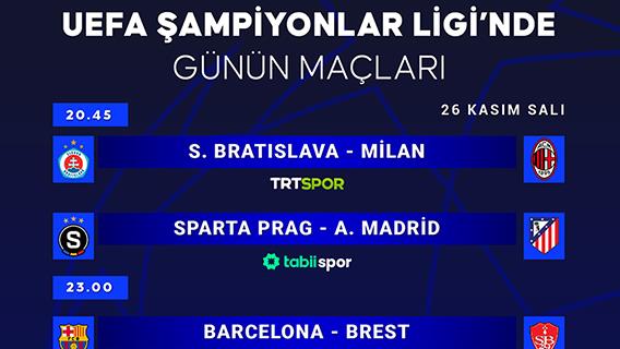 UEFA Şampiyonlar Ligi’nde günün maçları