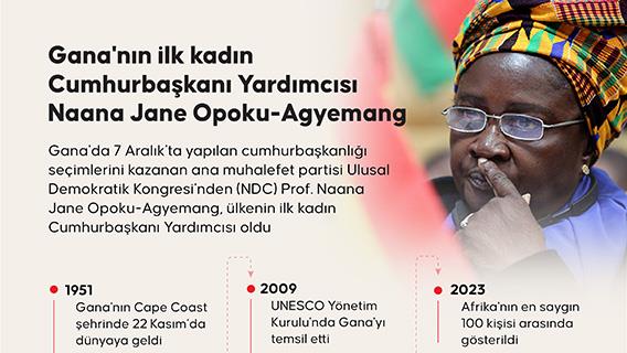 Gana'nın ilk kadın Cumhurbaşkanı Yardımcısı Naana Jane Opoku-Agyemang