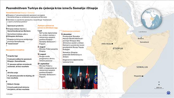 Posredništvom Turkiye do rješenja krize između Somalije i Etiopije na Afričkom rogu