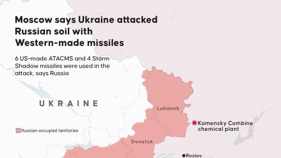 Russian missile attack on Kyiv