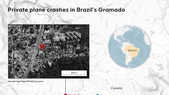 10 of same family killed as small plane crashes in southern Brazil