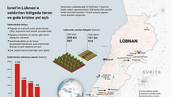 İsrail'in Lübnan'a saldırıları bölgede tarım ve gıda krizine yol açtı