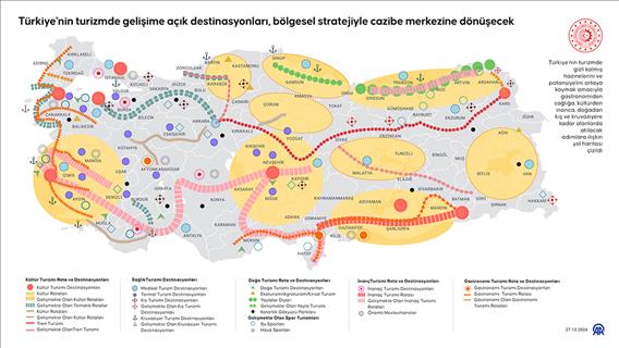 Türkiye'nin turizmde gelişime açık destinasyonları, bölgesel stratejiyle cazibe merkezine dönüşecek