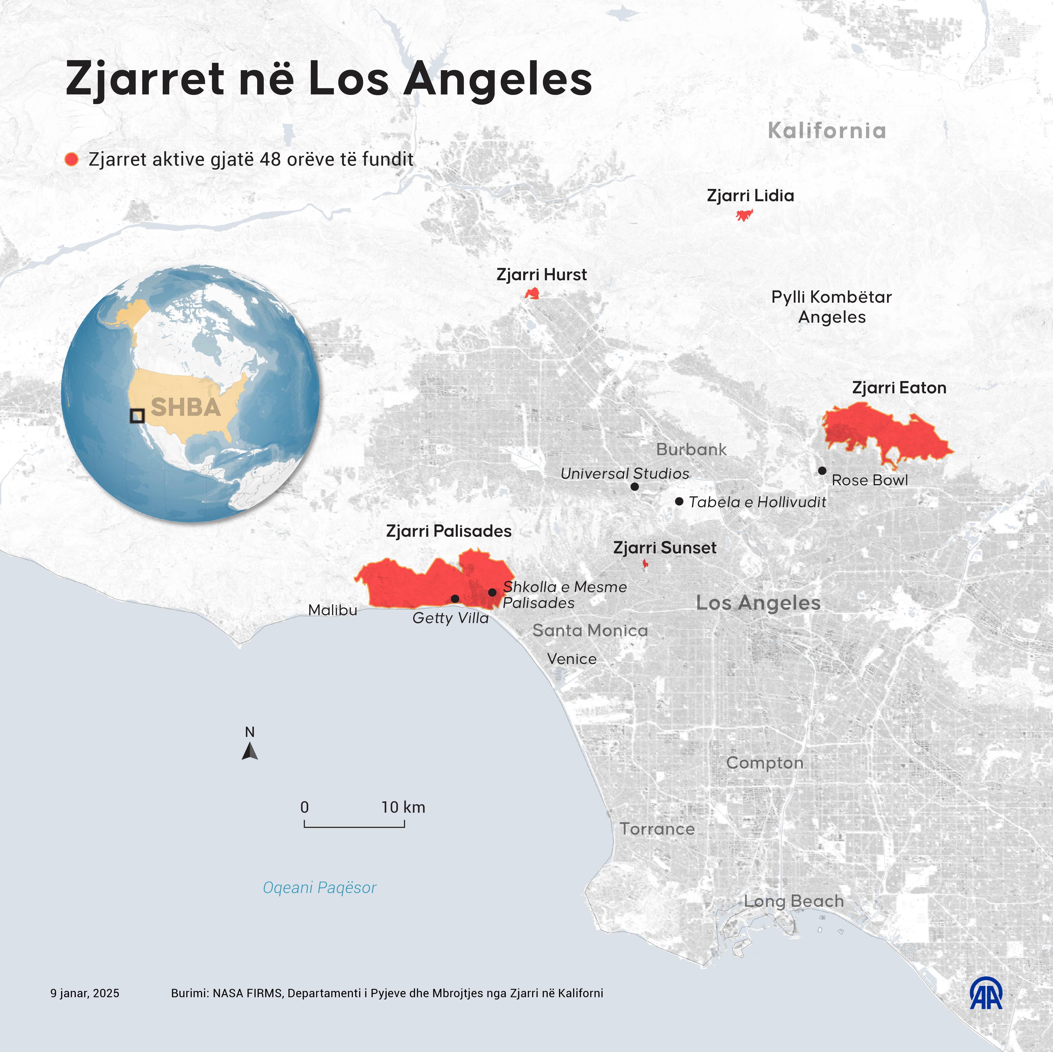  Zjarret në Los Angeles